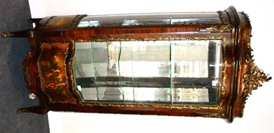 Lot 1213 - A Louis XV Style Rosewood and Gilt Metal Mounted Vitrine, late 19th/early 20th century, with...