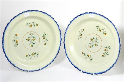 Lot 40 - A Pair of Pratt Type Circular Dishes, late 18th century, painted with scattered fruit and...