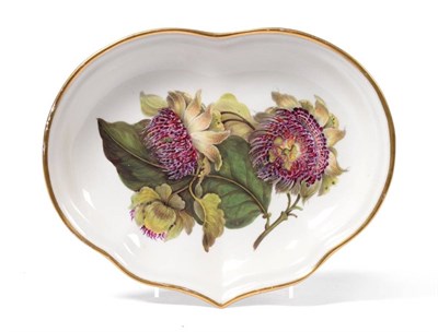 Lot 44 - A Derby Porcelain Botanical Dessert Dish, circa 1815, painted in the manner of William  "Quaker...