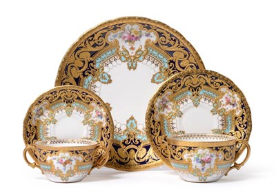 Lot 76 - A Royal Crown Derby Breakfast Cup and Saucer from the Judge Gary Service, 1910; A Similar...