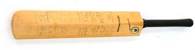 Lot 2010 - A Signed Gunn & Moore County Cricket Bat, with Pakistan 1971 team to face, Somerset, Notts and...
