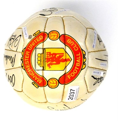 Lot 2037 - Signed Leather Football, Manchester United 1995/96