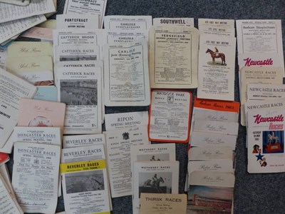 Lot 2048 - A Large Collection of Horse Racing Race Cards, from the 1960's and later, together with...