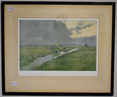 Lot 2058 - After Lionel Edwards - Hunting Countries, 'The Holderness' and 'The Heythrop', two colour...