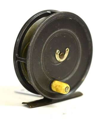 Lot 2113 - A Hardy 3 1/2inch Alloy 'Patent Uniqua' Fly Reel, with ivorine handle, horseshoe drum latch,...