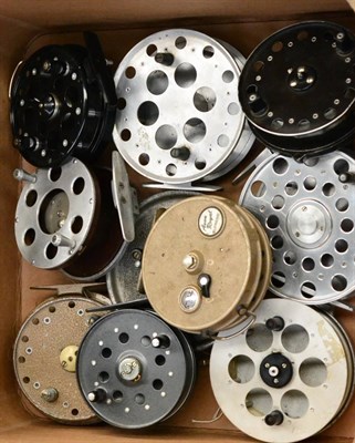 Lot 2220 - Ten Large Centrepin Reels, including Avon Royal Supreme, Gypsy D'or, The Maxima, Strike Right etc