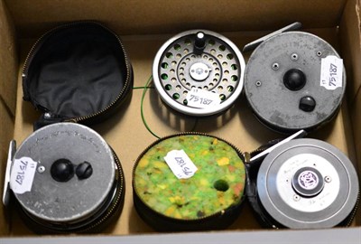 Lot 2229 - Three Hardy Alloy Fly Reels - The Sunbeam 6/7 with spare spool, Marquis #7 and #8/9