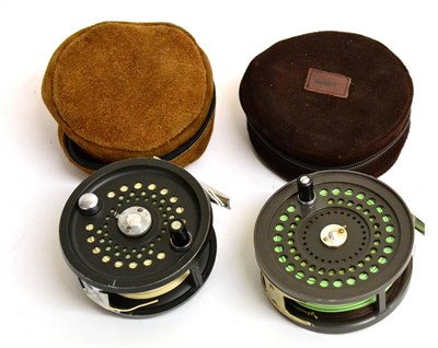 Lot 2253 - Two Orvis Salmon Reels - C.F.O. VI and Spey, both with line, in zip cases