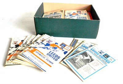 Lot 2027 - A Collection of Leeds United Football Programmes, mainly 1960's and 70's, including league and...