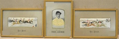 Lot 2035 - Three Stevengraphs - The Start, The Finish and The Late Fred Archer (all glazed and framed) (3)