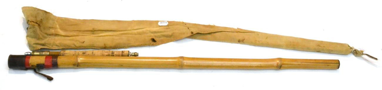 Lot 2092 - A Hardy Bros 4pce Split Cane 'The Allinone' Rod, Pat No.14137, serial number A90008, with spare...