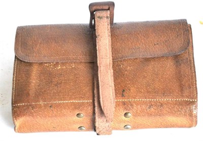 Lot 2127 - A Hardy Bros Stitched Leather Fly and Cast Wallet, makers name in gilt, with leather strap,...