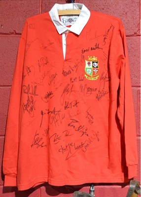 Lot 2010A - British Lions 1997 Original (Unsponsored) Signed Shirt with clear autographs to front