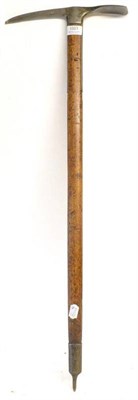 Lot 1001 - A Steel Ice Axe By Gebr Andenmatien, stamped 1944 and 19598, with beech handle