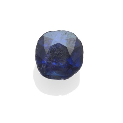 Lot 221 - A Loose Sapphire, the cushion mixed cut stone of 1.77ct    Accompanied by a report from the Gem...
