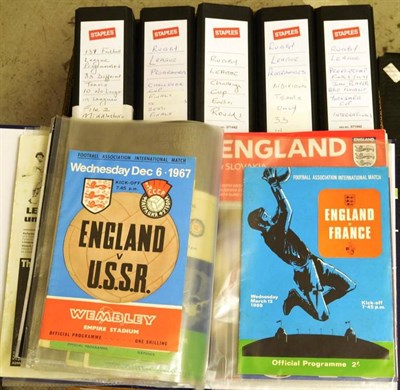 Lot 1007 - A Large Collection of Sporting Books and Programmes, including World Cup 1966 brochure, Stanley...