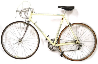 Lot 1018 - A Ribble Racing Bike, circa 1970's, with a white Reynolds 531 Professional frame and polished...