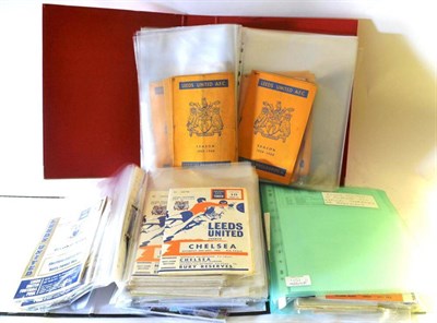 Lot 1051 - A Collection of Leeds United Football Programmes, from 1951 to 2013, includes league and cup games