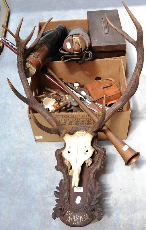 Lot 1071 Hunting Memorabilia Including Three Sets