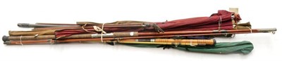 Lot 1205 - Mixed Tackle, including split cane and other rods, Hardy Ultralite and other reels, fly tying...