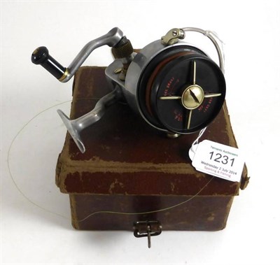 Lot 1231 - A Hardy 'Altex' No.2 Mk. IIII Casting Reel, with ebonite drum, in card box