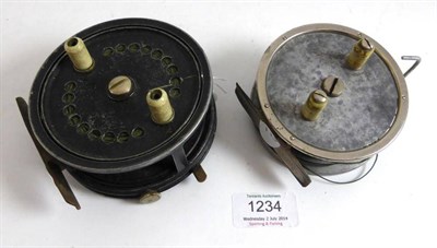 Lot 1234 - Two Allcocks Alloy Reels - Easicast and Reflex No.1449 with brake