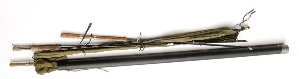 Lot 1258 - Nine Mixed Fishing Rods, comprising two