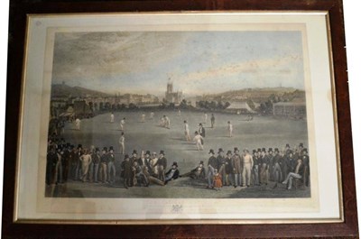 Lot 1023 - Phillips after Drummond and Basebe, `The Cricket Match Between Sussex and Kent at Brighton',...