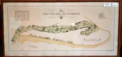 Lot 1027 - A Map - `The Old Course, St. Andrews', surveyed and depicted by A. MacKenzie, golf course...