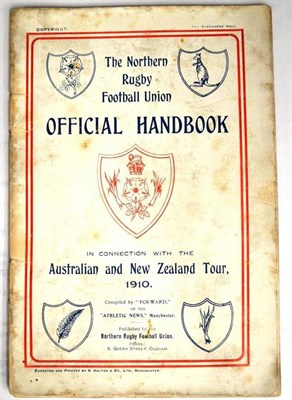 Lot 1036 - A Rare 1910 Northern Rugby Football Union Tour to Australia and New Zealand Official Handbook,...