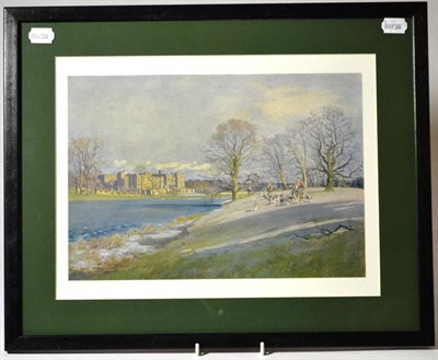 Lot 1044 - Lionel Edwards, `The Badsworth', colour print, signed in pencil in the margins, and `The...