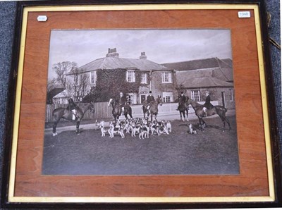 Lot 1048 - An Early 20th Century Photograph of the Cheshire Hunt by Elliott & Fry, London, signed and numbered