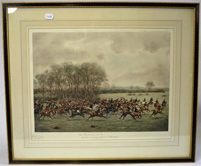 Lot 1061 - G.D Giles, The Cheshire 1904, `A Meet at Oulton', `Holloa Away from Calveley', `Beeston Brook'...