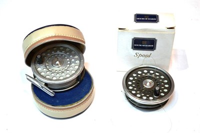 Lot 1081 - A Hardy 3 1/4"; 'Marquis No.6' Fly Reel, with booklet, zip case, box and a spare spool