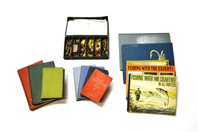 Lot 1112 - Mixed Tackle, including a box of Hardy and other lures, Hardy tins, fishing books, two Hardy...