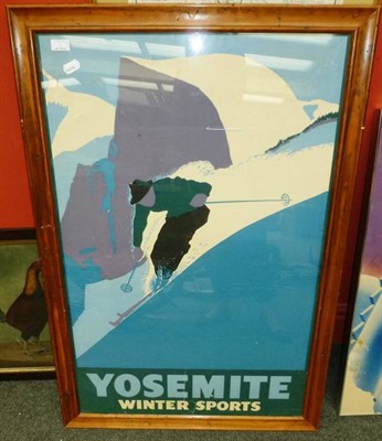 Lot 1 - Two Lithographed 1940's Dartmouth Winter Carnival Advertising Posters, both featuring skiers,...