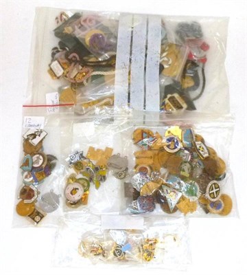Lot 10 - A Collection of Sporting Lapel Badges, comprising one hundred and thirty four mainly enamelled...