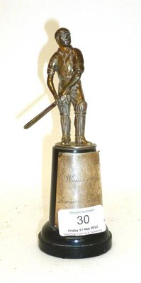 Lot 30 - A Silver Cricket Trophy - Wainwrights v Limmer & Trinidad, hallmarks for London 1961, the...