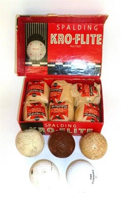 Lot 38 - A Boxed Set of Six Unused Spalding Kro-Flite Multidot Golf Balls, still in their original...