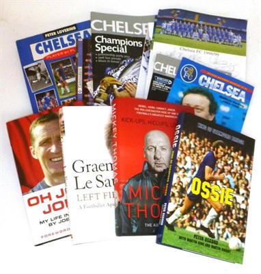 Lot 50 - A Collection of Chelsea F.C. Memorabilia, including two framed signed shirts - Makelele No.4...