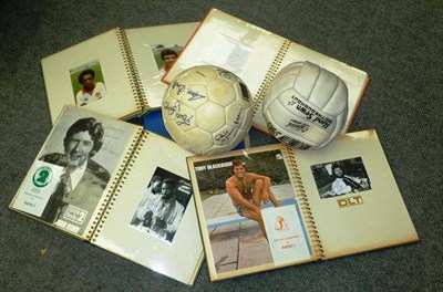 Lot 61 - Two Signed Footballs - Liverpool F.C. 1980's, signatures include Alan Hansen, Ray Clemence,...