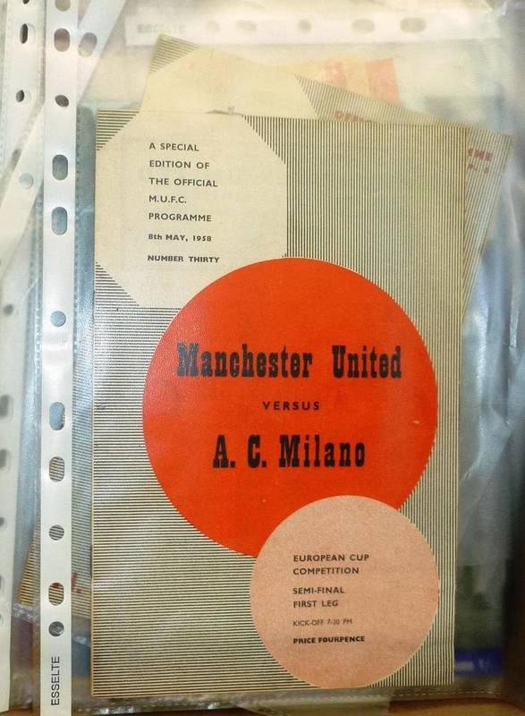 Lot 62 - A Collection of Football Programmes, including a 1939 F.A.Cup final programme (lacking covers),...