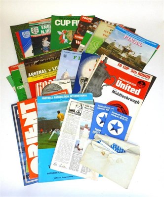 Lot 67 - Mixed Cup Programmes, including 1960's & 70's F.A. Cup rounds, semis, replays and finals,...