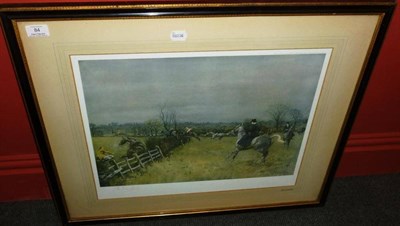 Lot 84 - Lionel Edwards - 'The Grafton, Weedon Bushes', colour print, signed in pencil in the margin,...