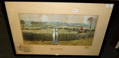Lot 90 - Charles Johnson Payne (Snaffles) - `The Finest View in Europe', hand coloured lithograph, signed in