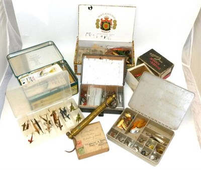 Lot 139 - Mixed Tackle, including Rapala and other lures, Devons, spinners, boxed Fraser-Kilian 'Neo...