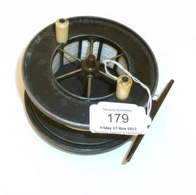 Lot 179 - An Allcock's 4"; Alloy Wide Drum 'Aerial Popular' Trotting Reel, Reg Design No.689467, with six...