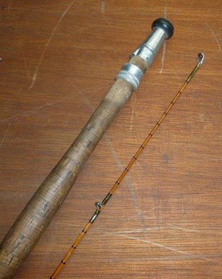 Lot 184 - A 9ft 2pce Split Cane 'St.Mary No.5' Trout Fly Rod by Lawson, Bishop Auckland, with maroon...