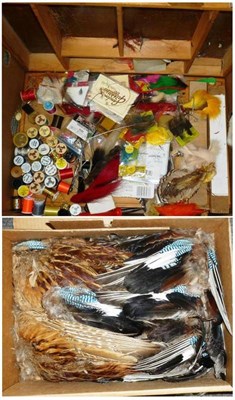 Lot 234 - A Large Collection of Flies, Lures and Fly Tying Materials, including tins and boxes of lures...