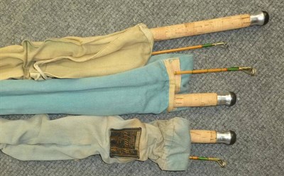 Lot 237 - Three Hardy 2pce Split Cane Spinning Rods - 'The L.R.H. Spinning' and two 'No.2 L.R.H....